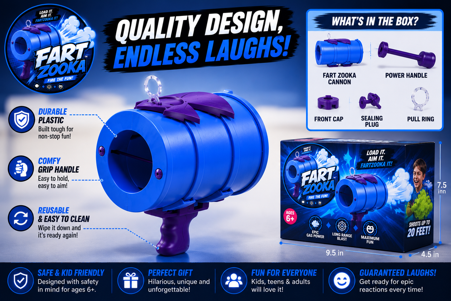 Fart Zooka | Fart Blasting Cannon