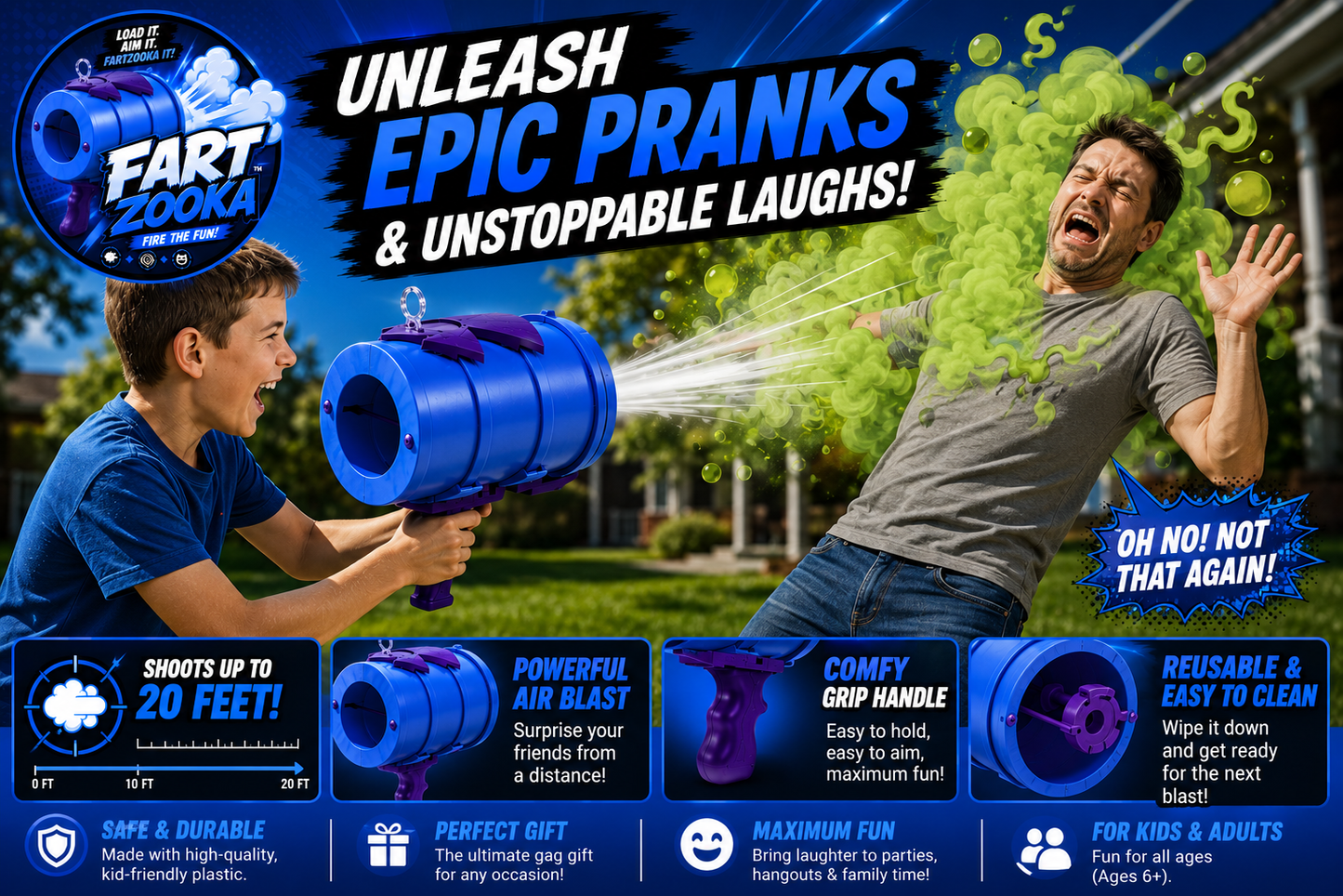 Fart Zooka | Fart Blasting Cannon